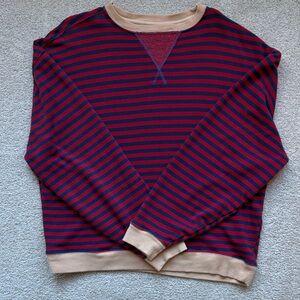 Striped Red and Blue Men's Sweater